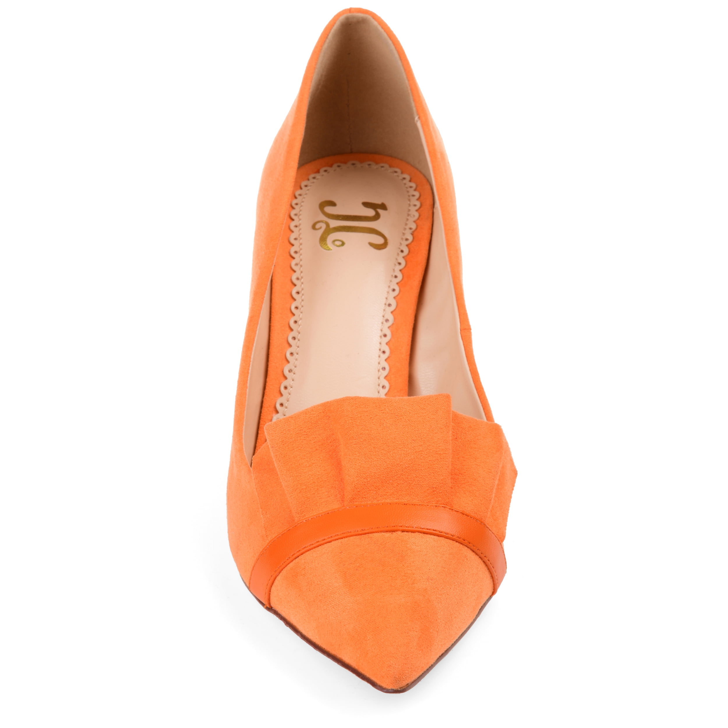 Journee Womens Marek Pointed Toe Mid Heel Pumps
