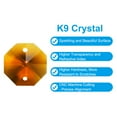 thumbnail image 3 of Uxcell K9 Crystal Octagon Beads 2 Holes Pendants, 30 Pack 14mm Chandelier Prisms Hanging Beads Amber, 3 of 6