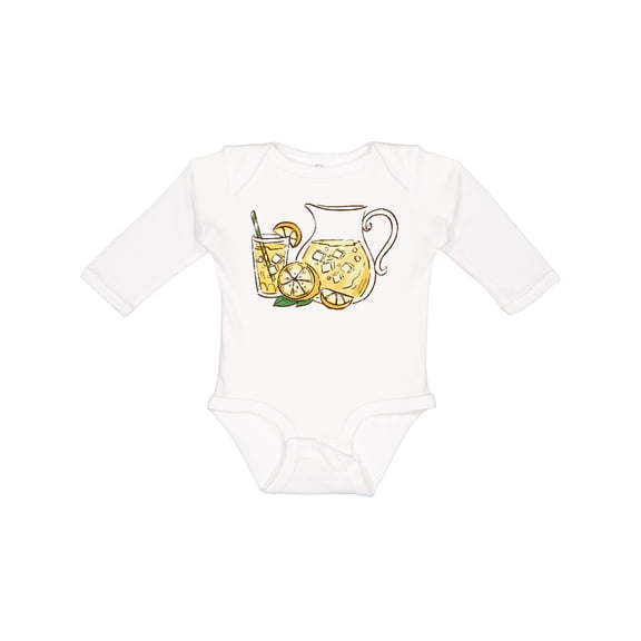 Inktastic Fresh Lemonade Boys or Girls Long Sleeve Baby Bodysuit
