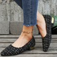 thumbnail image 5 of Pandaie Womens Pointed Toe Flat Ballet Flats Low Block Heel Dress Shoes Comfortable Cushioned Insole Slip on Work Office Wedding Party Casual Footwear, 5 of 9