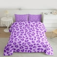 thumbnail image 2 of Castle Fairy 2-Piece Twin Purple Cheetah Bedding Comforter Set, 2 of 8