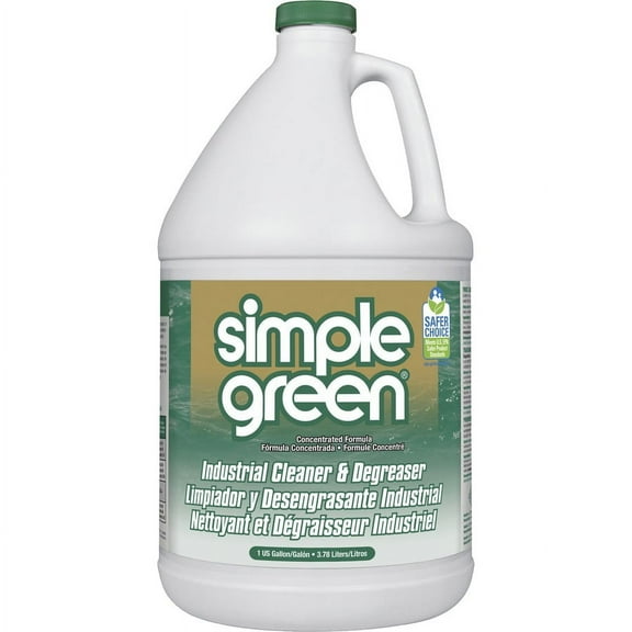 Simple Green Industrial Cleaner/Degreaser - Concentrate Liquid - 128 fl oz (4 quart) - Original Scent - 1 Each - White | Bundle of 5 Each