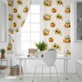 thumbnail image 5 of Fsddascl Fall Sunflower Blackout Curtains for Bedroom/Living Room, Thermal Insulated Kitchen Curtains, Retro Pumpkin Autumn Watercolor Floral Grommet Darkening Window Treatment Drapes 27.5"x39"x2, 5 of 6