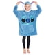 thumbnail image 1 of Manta con capucha Disney para adolescentes Minnie Mickey Stitch Blue, 1 of 1
