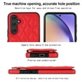thumbnail image 6 of ELEHOLD Wallet Case for Samsung Galaxy S24 FE,RFID Blocking Card Holders Luxury Argyle Pattern Leather Case Kickstand Magnetic Button Slim Lightweight Shockproof Purse Case,Red, 6 of 8