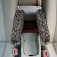 thumbnail image 4 of Yuyamidu Gray Leopard Print Car Seat Armrest Covers for Truck Sedan Auto Accessories Anti-Scratch Car Armrest Protective Cover Fashion Car Front Seat Armrest Cover, 4 of 7
