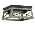 thumbnail image 6 of 2-Light Farmhouse Flush Mount Ceiling Light, Industrial Close to Ceiling Light Fixture for Kitchen, Hallway, Foyer, Dining Room, 6 of 8