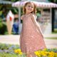 thumbnail image 5 of Fotbe Rose Gold Glitter Vestido de Dormir para Niñas de 3 a 10 Años, Mangas Cortas, Estilo Princesa, Pijama Camisón con Mangas Voladas-Large, 5 of 6