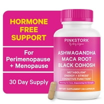 Pink Stork Ashwagandha, Maca Root, and Black Cohosh - Hormone Balance for Women, 60 Count