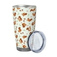 thumbnail image 2 of Rocae Squirrel Playing for 20 Ounces Stainless Steel Insulted Tumbler Car Cup Drink Mug Inspirational Graduate Present-Straw Three-piece Set, 2 of 8