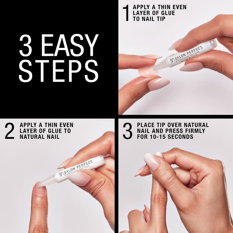 Salon Perfect Artificial Fake Press-On Nails, 346 Viral Nail Edit