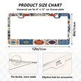 thumbnail image 2 of Aluminum License Plate Frame 2 Pack Car Exterior Accessory Car Tag Holder for Front Rear Plates Cars Decor Various Brightly Colored Shapes, 2 of 7