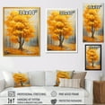 thumbnail image 4 of Designart "American Basswood Forest in Yellow I" Landscapes Canvas Wall Art - Country Yellow Tree Entryway Wall Art, 4 of 6