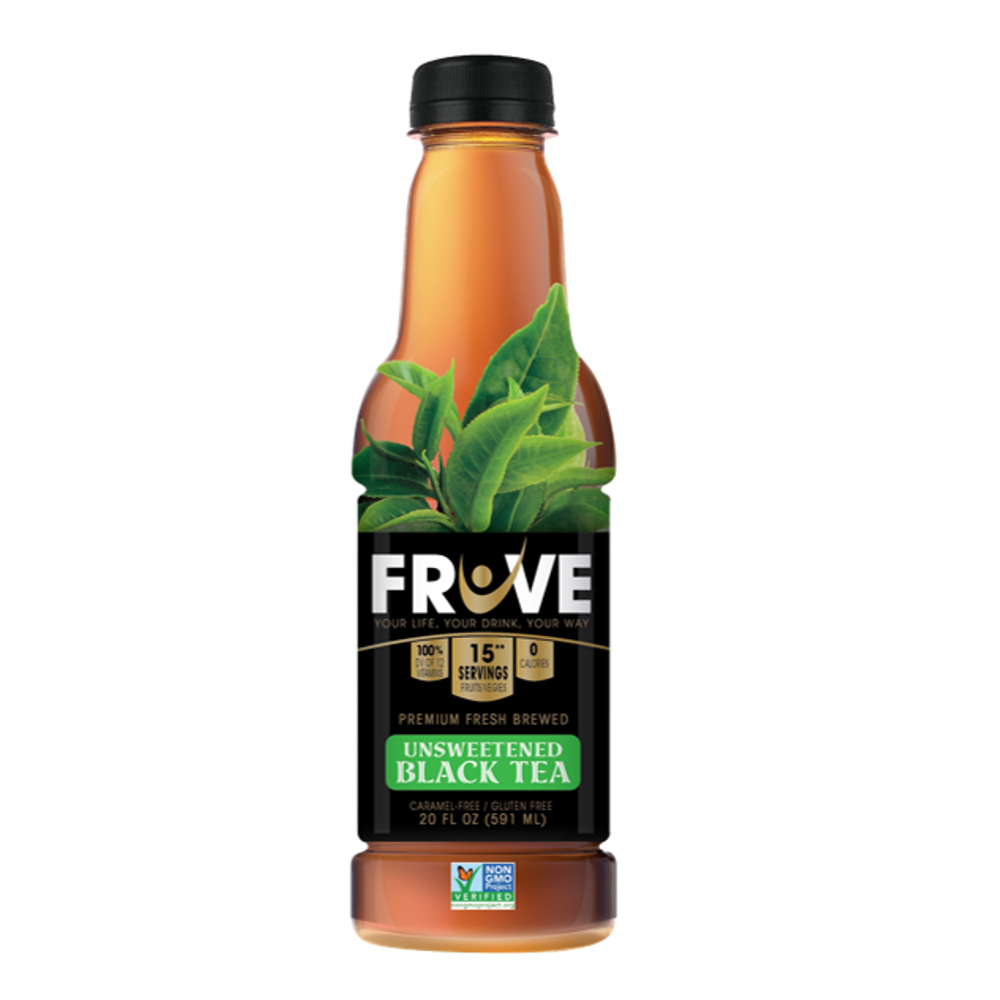 FrUve Super Tea Unsweetened Black Tea, 16 Fl. Oz.