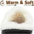 thumbnail image 6 of BERANMEY Thick-Soled Fuzzy Slippers for Women & Men - Cozy Platform House Shoes with Anti-Slip Sole, Warm Plush Lined Indoor Outdoor Short Ankle Slippers, 6 of 8