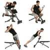 Adjustable Sit Up Bench Slant Board Ab Trainer Exercise Workout Weight Bench Roman Chair for Home Gym Multi-function Core Strength Hyper Bench BlETE