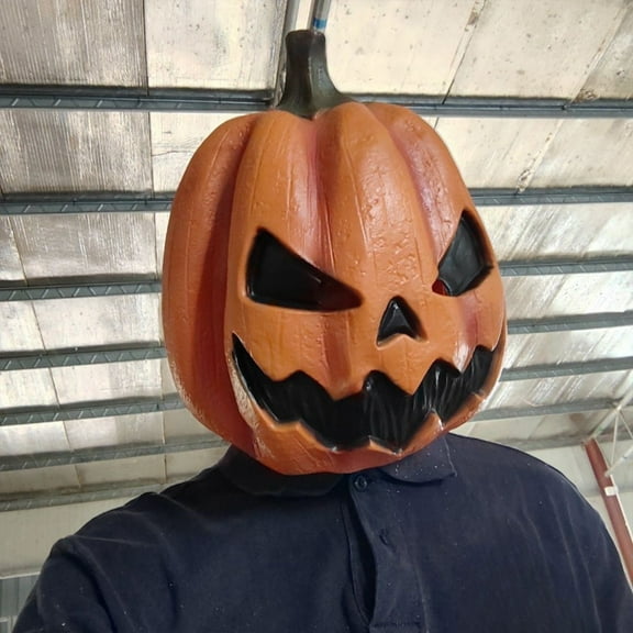 Halloween Pumpkin Decoration, Scary Jack-O'-Lantern Prop for Indoor Outdoor Party, Realistic Lightweight Halloween Ornament