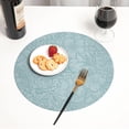 thumbnail image 4 of 4 piezas de elegantes centros de mesa redondos de doble cara con motivos florales: Resistentes al calor y fáciles de limpiar, 4 of 12