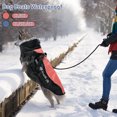 thumbnail image 3 of Abrigo Para Perros Chaqueta Suave Y Cálida Para Perros Ropa Impermeable Para Perros Con Tiras Reflectantes Y Cremallera Chaleco De Invierno Para Cachorros Al Aire Libre Con Orificio Para Arnés Para Pe Muyoka Hogar, 3 of 6