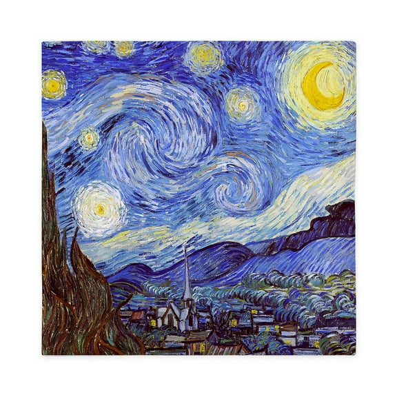 CafePress - Starry Night Van Gogh Queen Duvet Cover - Queen Duvet