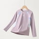 thumbnail image 4 of Blusas y camisas de cuello redondo y manga larga Camiseta de manga larga para niños Top deportivo Ropa transpirable y de secado rápido para niños Top de yoga para niñas Top de poliéster para niños, 4 of 6