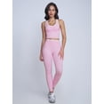 thumbnail image 7 of IBTOM CASTLE Womens Color Block Workout Sets Racerback Tank Top High Waist Leggings Gym Set Yoga Pilates Outfits Pink, 7 of 7