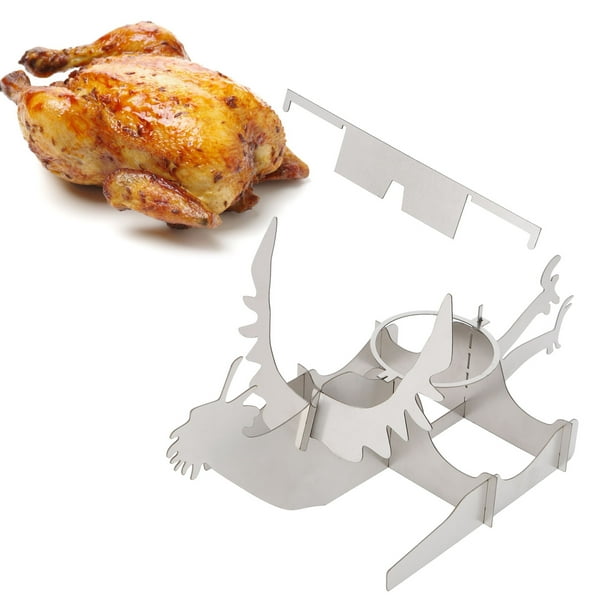 BBQ Tools,Portable Chicken Stand Stainless Chicken Roaster Chicken Rack ...