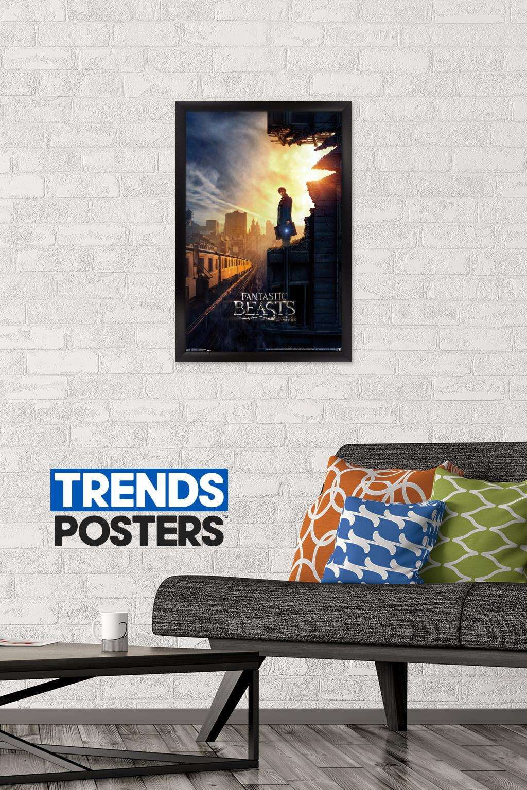 Fantastic Beasts And Where To Find Them - One Sheet Wall Poster, 14.725" x 22.375", Framed
