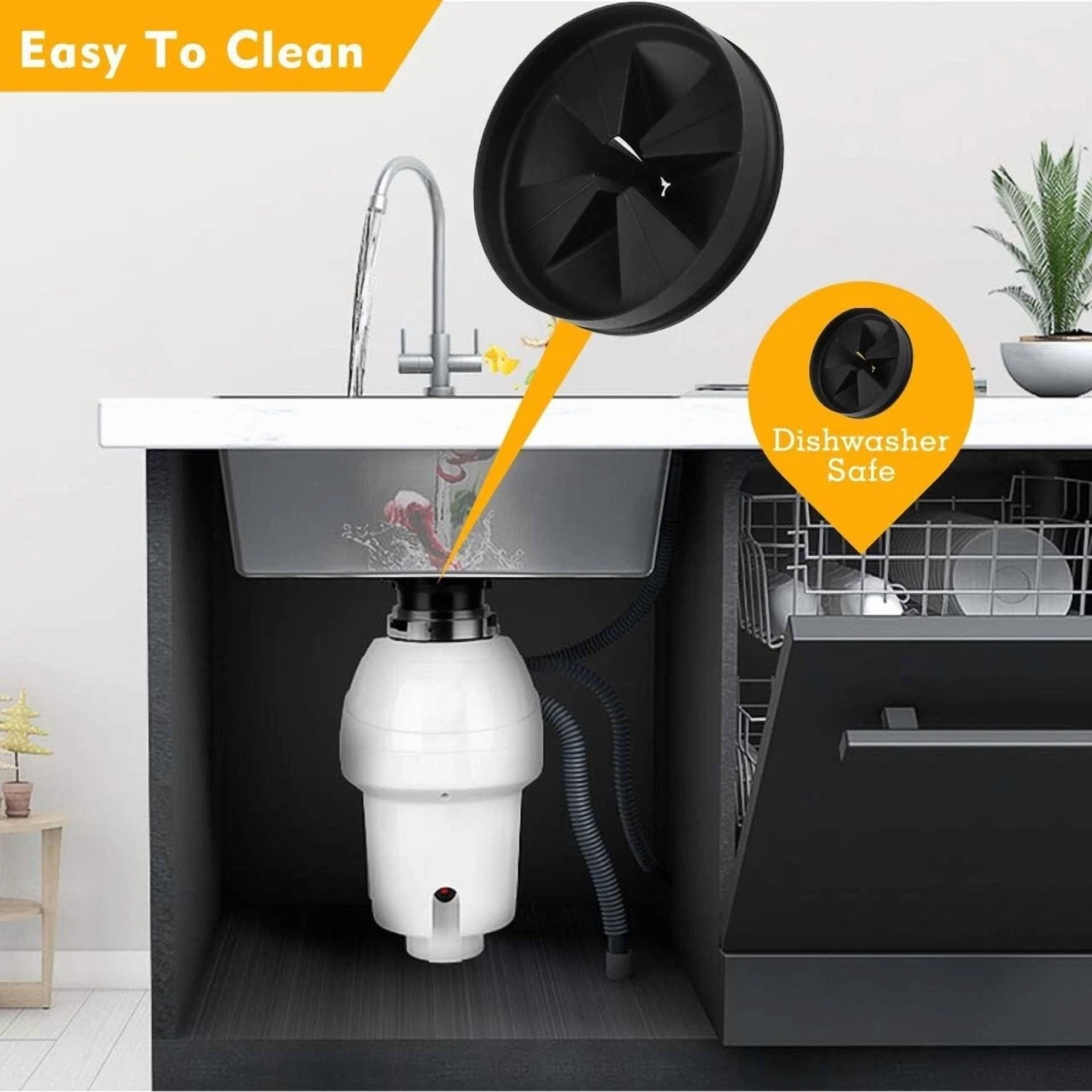 Disposal Splash Guard Garbage Stopper For Insinkerator Black Rubber