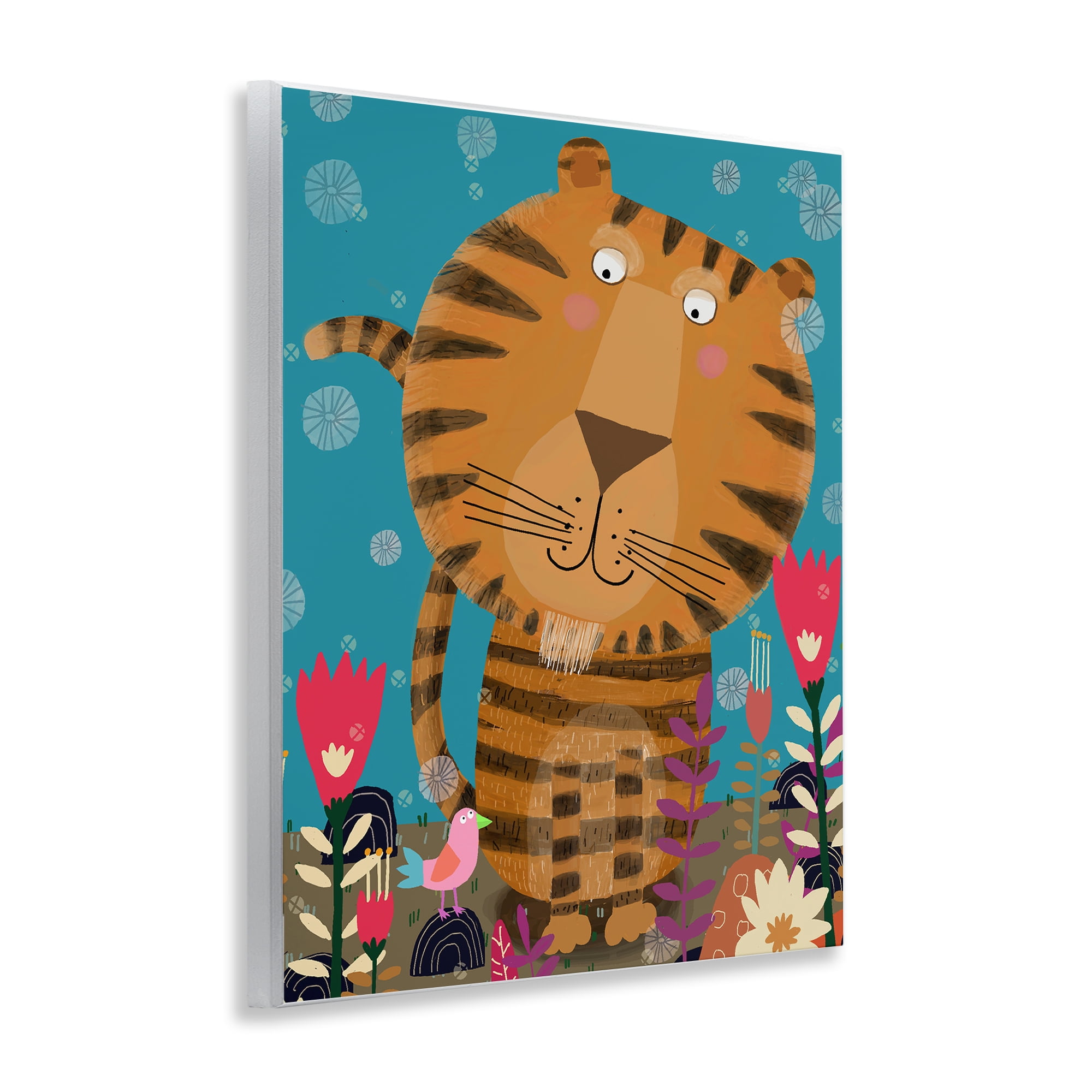 Stupell Industries Boho Tiger & Flowers Wall Plaque Art, design by Carla Daly