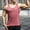 Watermelon Red, variant on Men's Tank Tops Qiggri Men's Casual Solid Color Round Neck Pullover Sports Sleeveless Fashion