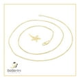 thumbnail image 5 of BEBERLINI Women Starfish Pendant Necklace Set 14K Gold Filled Box Chain CZ Charm Jewelry 24", 5 of 7