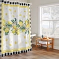 thumbnail image 6 of Shower Curtain for Bathroom Retro Watercolor Lemon Leaves Waterproof Bath Curtains Shower Curtains with Hooks,Farm Fruit Art Buffalo Plaid Bathroom Curtain Privacy Drapes for Bathtubs Toilet 36x72in, 6 of 9