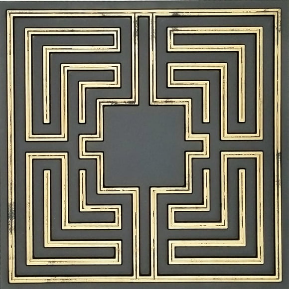 192 sq. ft. coverage, pack of 48 Faux Tin Decorative Ceiling Tiles