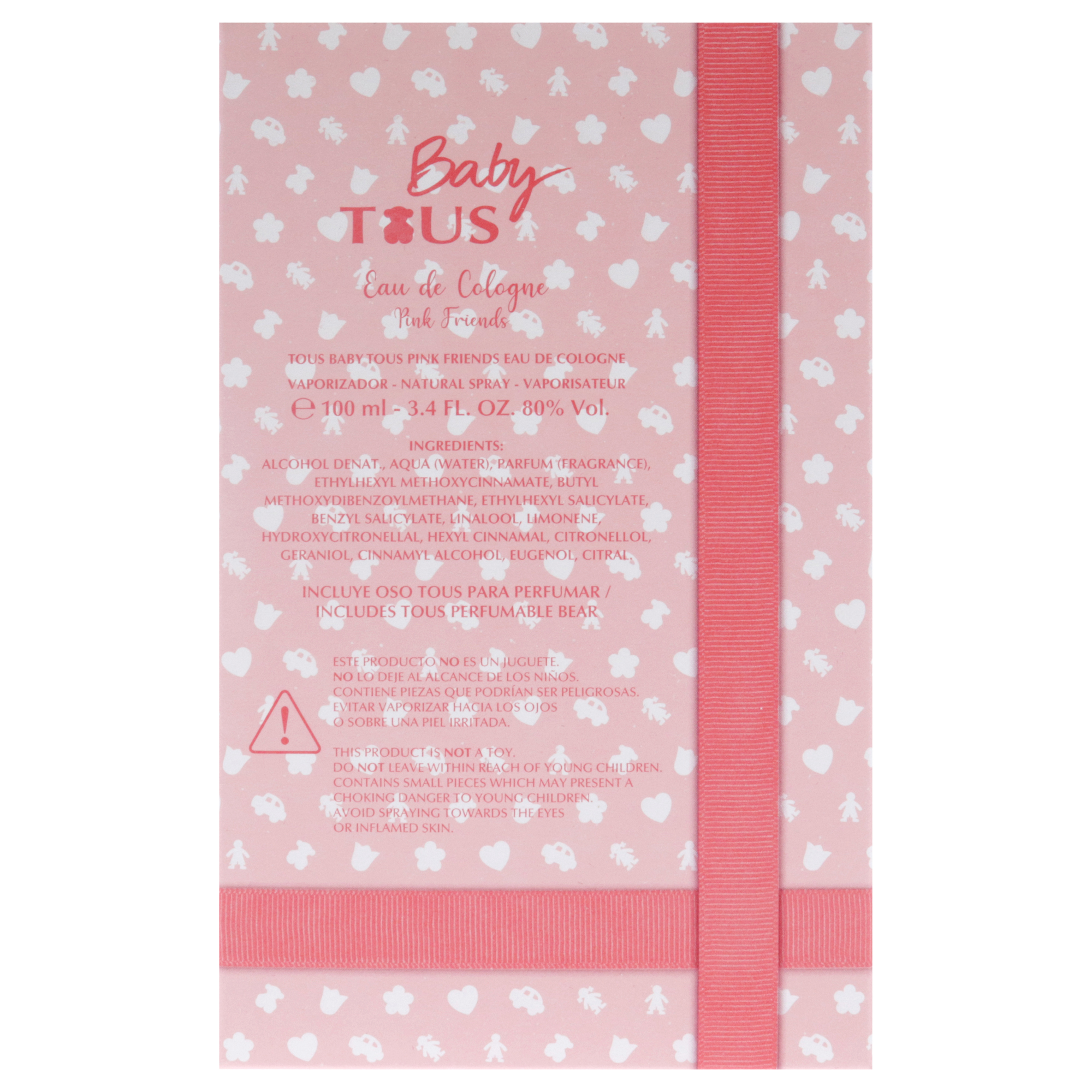 Tous Ladies Baby Pink Friends EDC 3.4 oz Fragrances 8436550508734