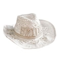 thumbnail image 1 of Decoración occidental Sombreros de Ropa de disfraces Sombrero para Disfraces para adultos Niñas Mujeres Sombrero para despedida de , Novia Sunnimix Sombrero de vaquero, 1 of 8