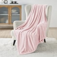 thumbnail image 1 of Manta polar para cama, color rosa, tamaño doble, 150 x 200 cm, 300 g/m², 1 of 8