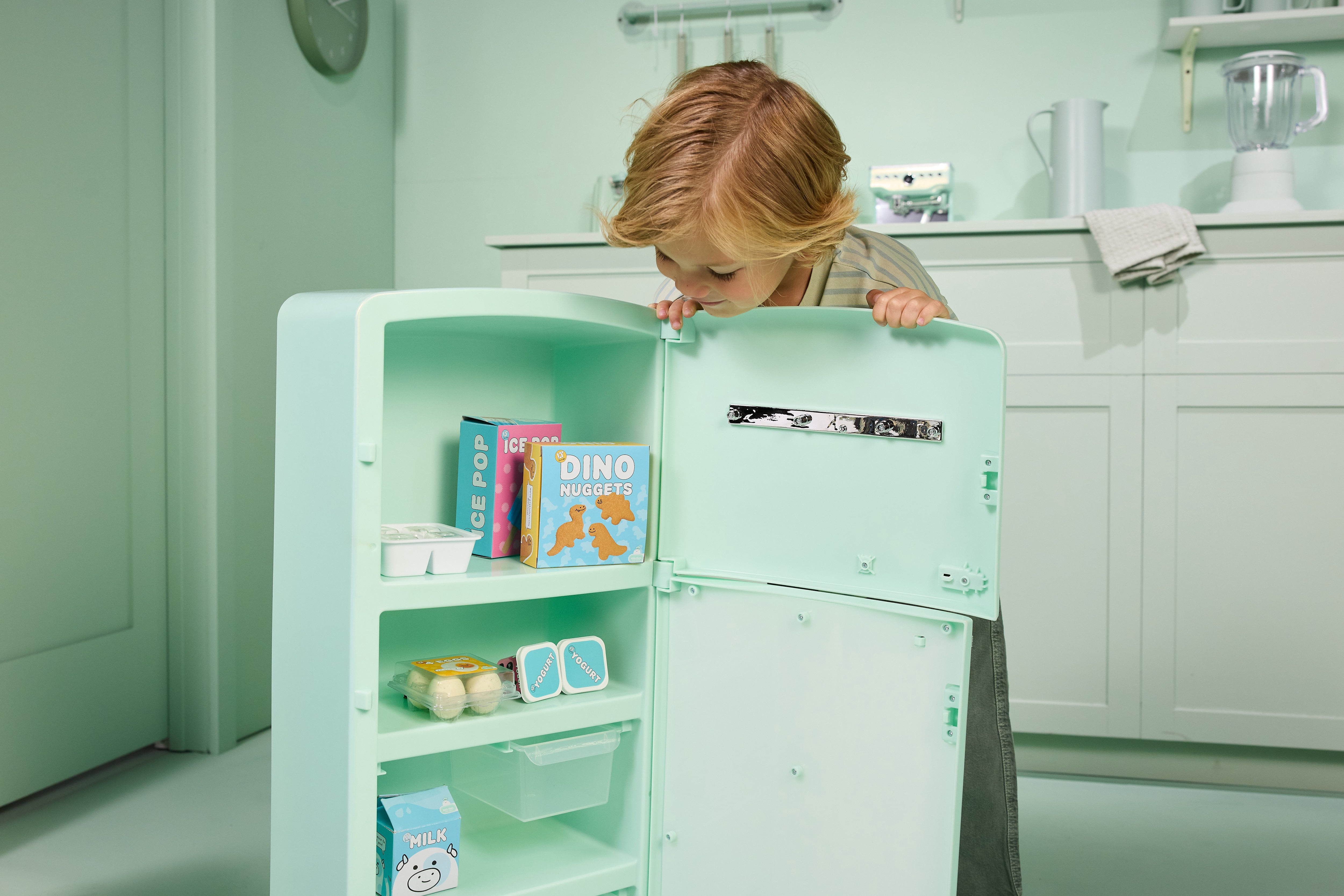 Little Tikes Sweet Spaces Modular Kitchen Refrigerator – Sea Foam, Play Kitchen, Ages 3+