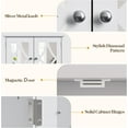 thumbnail image 3 of Superjoe Bathroom Medicine Cabinet with Mirror, Vanity Wall Mounted Storage Cabinet with Adjustable Shelves and Towel Bar, Hanging Wall Cabinet for Bathroom, Laundry, Living Room, White, 3 of 10