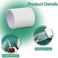 thumbnail image 6 of 3.93" 32.8' Greenhouse Repair Tape Greenhouse Cover Plastic Sheeting Tape Clear Green House Covering Patch Repair Clear PE Resistant Coverings Film Tape for Seaming and Sealing Waterproof Clear, 6 of 6