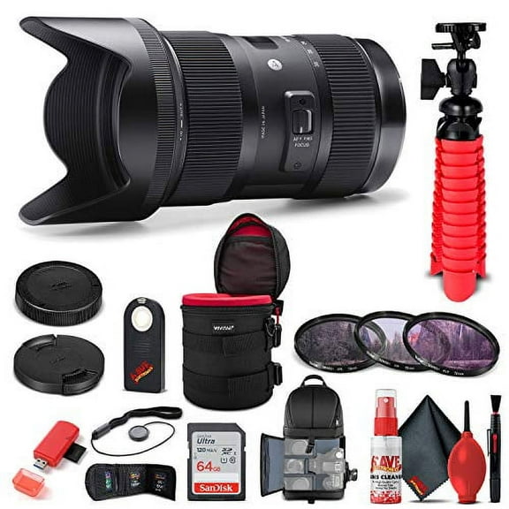 Sigma 18-35mm f/1.8 DC HSM Art Lens for Canon EF (210-101) Bundle