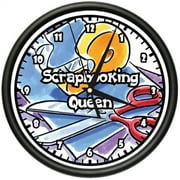 SCRAPBOOKING Wall Clock scrapbooker supplies paper