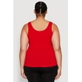 thumbnail image 5 of Womens Plus Size Seamless Notch Neck Tank Top, 5 of 5