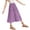 Purple, variant on Edvintorg Floral Skirt for Girls Summer Elastic Waist Loose Casual Beach Skirts Midi Length Fashion Clothing