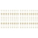 thumbnail image 1 of 40 Cuchara + 40 Tenedores Hoja de Acero Inoxidable Cuchara para Pastel de Café Tenedor Cucharas para Postre, Dorado, 1 of 5