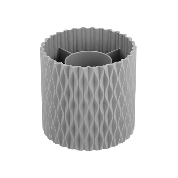 Vocoste 1 Pc 360゜ Rotating Makeup Organizer Makeup Brush Holder Organizer Multi-Functional Pen Holder Gray