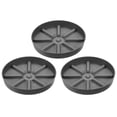 thumbnail image 1 of Unique Bargains Plant Pot Saucers 7.5 Inch, 3 Pack Plastic Round Plant Pot Flower Drip Tray, Gray, 1 of 6