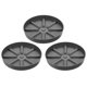 thumbnail image 1 of Platillos para macetas Uxcell de 7.5 pulgadas, paquete de 3, bandejas redondas de plástico para macetas, gris, 1 of 1