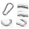 thumbnail image 4 of Mosquetón de seguridad Kairuite con resorte de acero inoxidable y hebilla colgante para escalada M5, 4 of 6