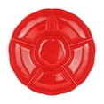 thumbnail image 3 of Christmas Red Sectional Plastic Tray, 12.125 in Dia, Holiday Time, 3 of 5